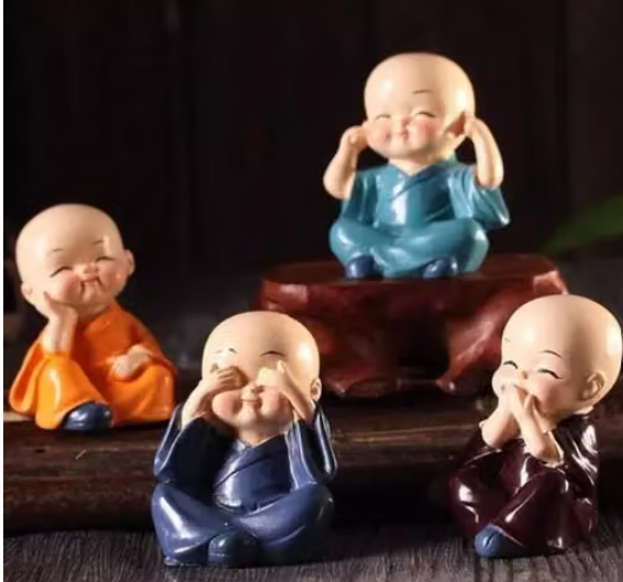 Monk 4 piece set home decoration