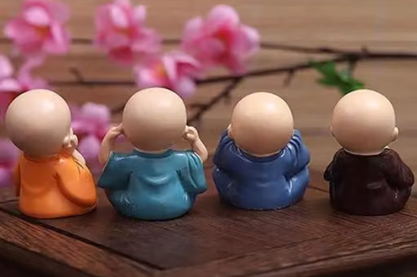 Monk 4 piece set home decoration