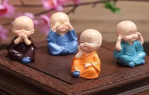 Monk 4 piece set home decoration